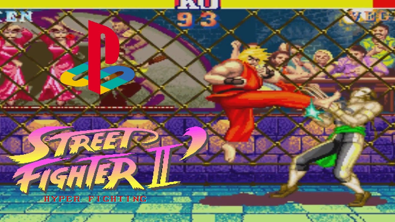 Street Fighter II': Hyper Fighting playthrough (Playstation) (1CC)