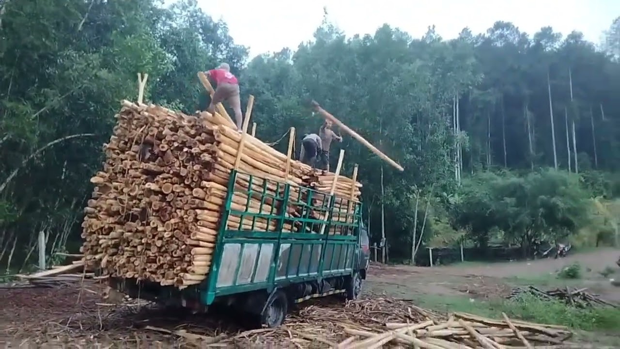 xe bóc keo đầy rồi lại sổ xuống vì trời mưa xe bị lún nghiêng một bên