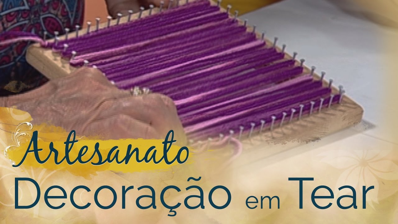Artesanato | Decoração no Tear | Decoração para cadeira