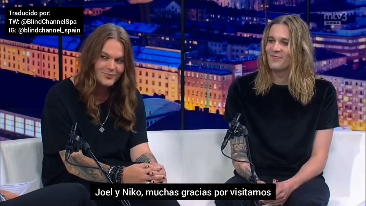 Entrevista a Joel y Niko (Blind Channel) para MTV3 Viiden Jälkeen [16/08/2021] | Blind Channel Spain