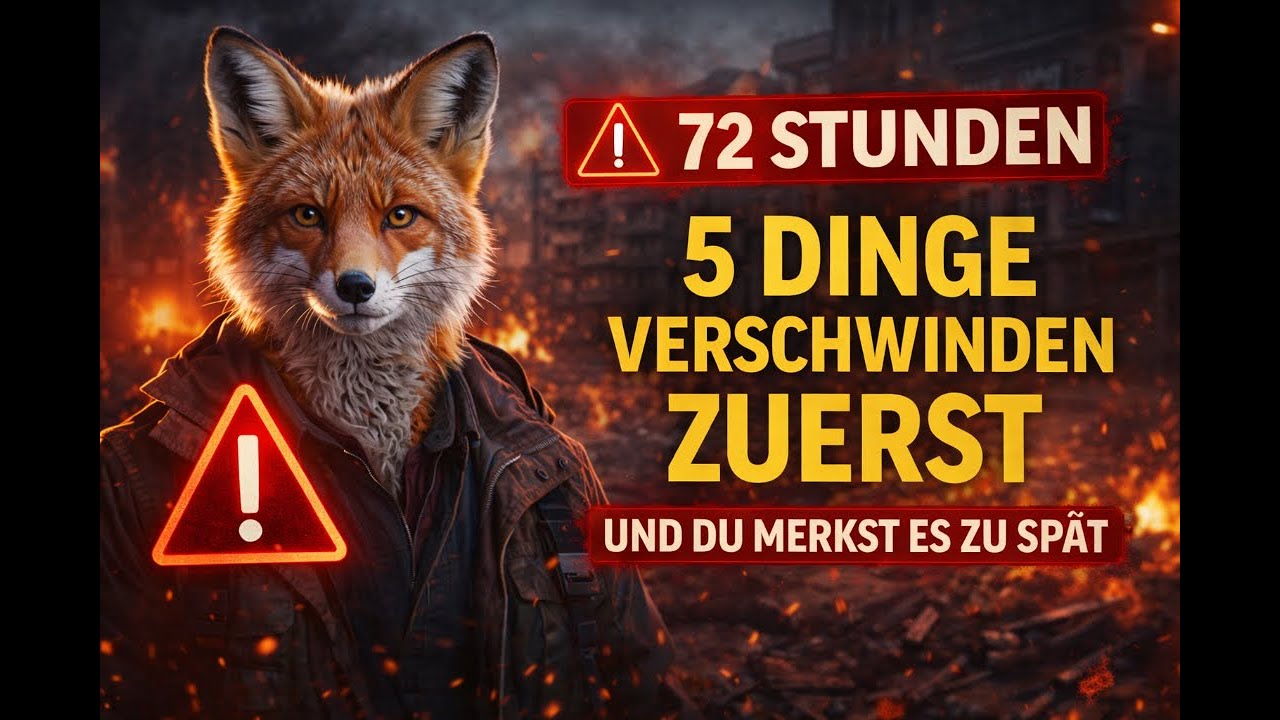 🚨 72 Stunden bis zum Kollaps: Diese 5 Dinge verschwinden ZUERST - und du merkst es zu spät