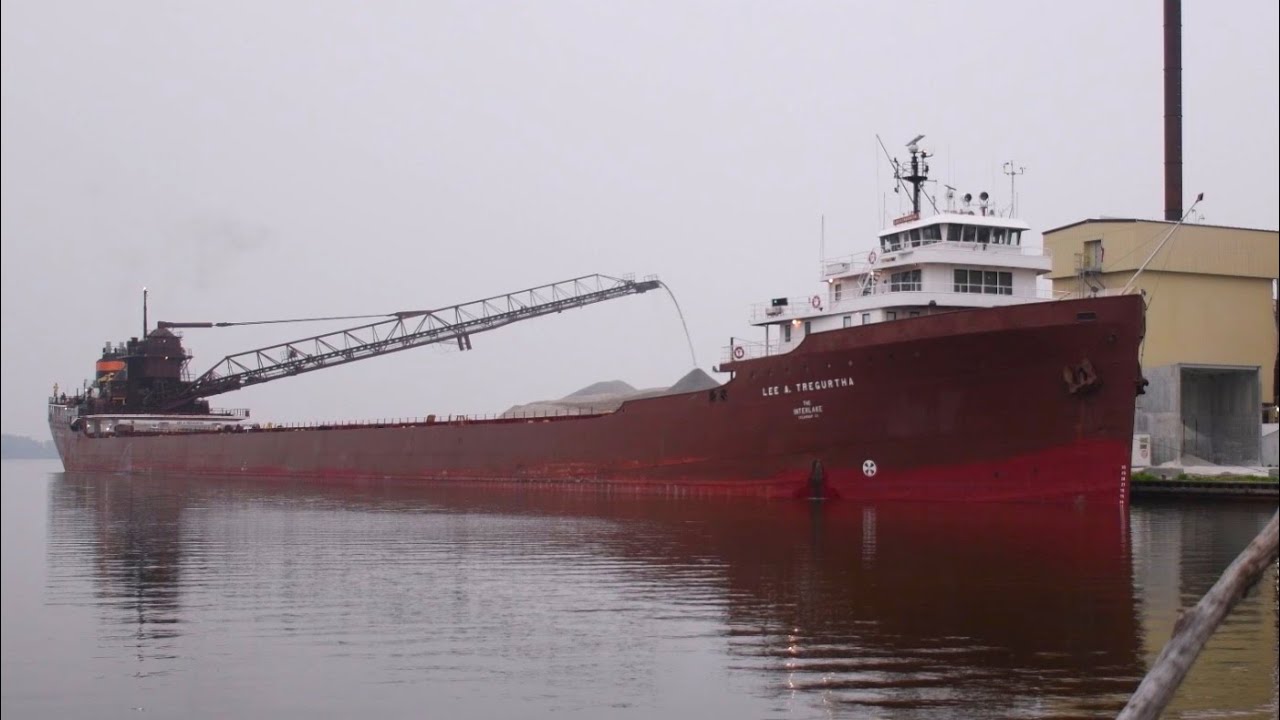 Lee A. Tregurtha - Arrival, Docking, and Unloading