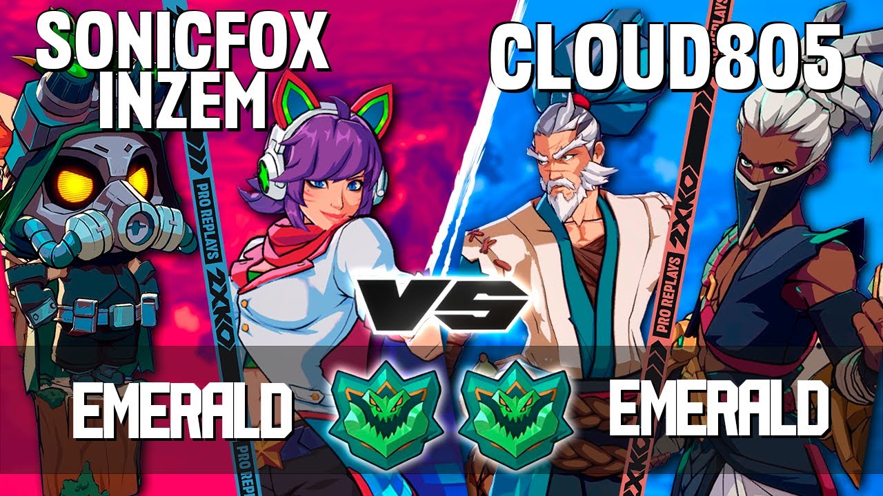 2XKO ▰ SONICFOX - INZEM (Ahri-Teemo) vs CLOUD805 (Yasuo-Ekko) ▰ 2XKO Pro level replays