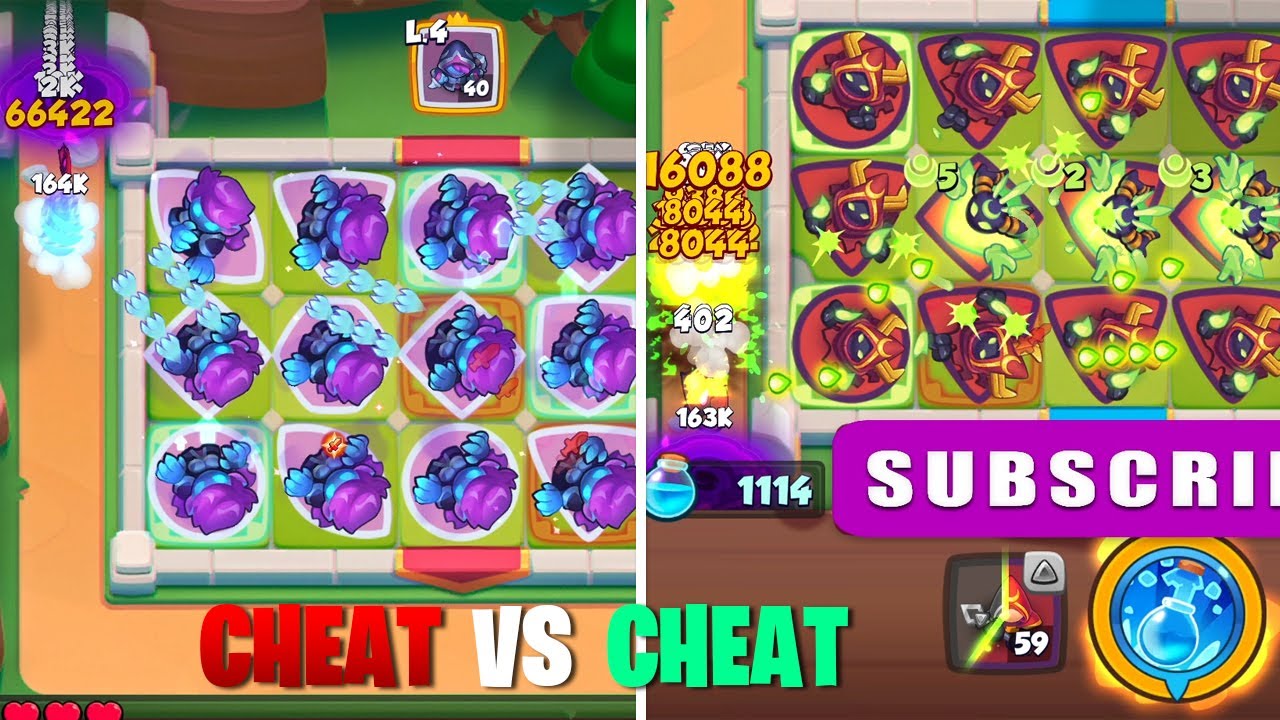 CHEATER VS CHEATER in RUSH ROYALE ! RUSH ROYALE CHEAT ONE PAWN - Demon Hunter VS Cultist