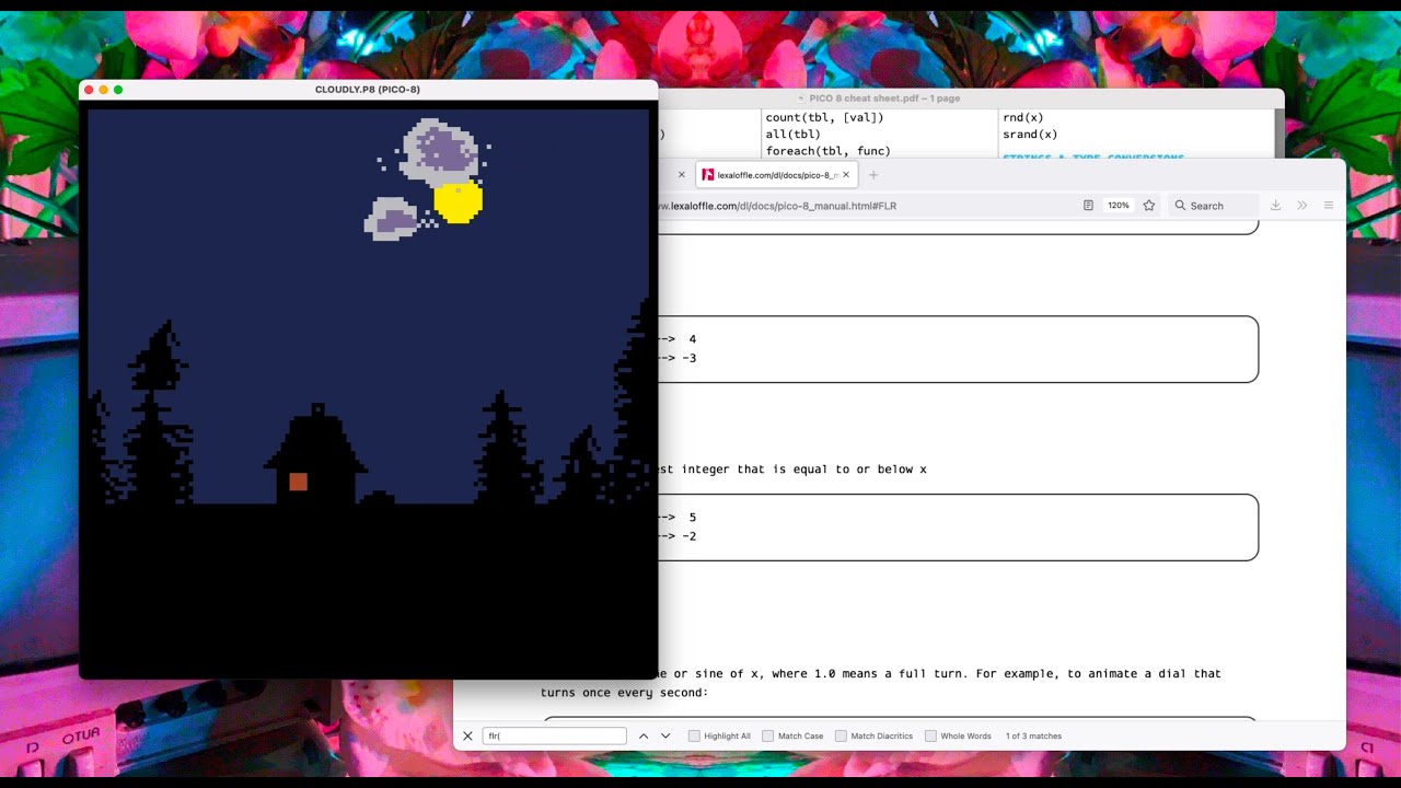 6b: simple timers & palette cycling  [HIVE PICO-8 Tut]