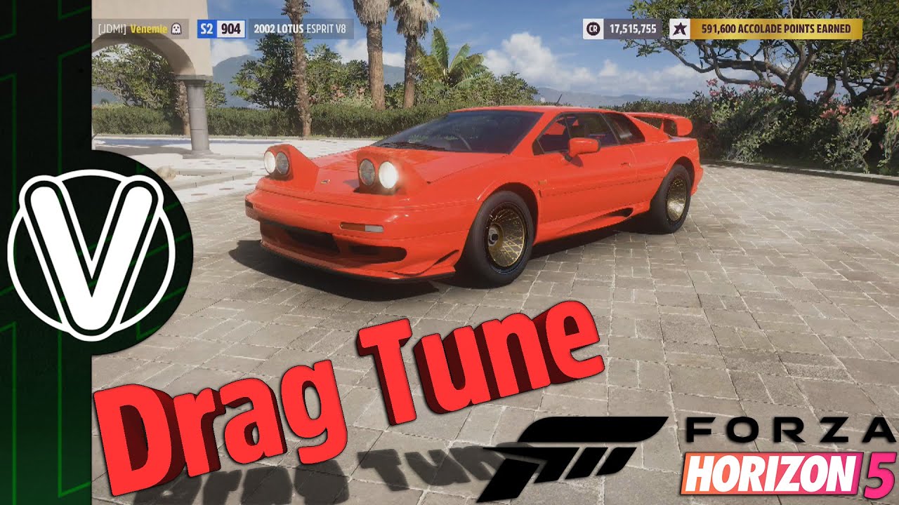 Forza Horizon 5 | Lotus Esprit V8 для дрэг-рейсинга: сборка и настройка *Очень быстро* (Руководст...