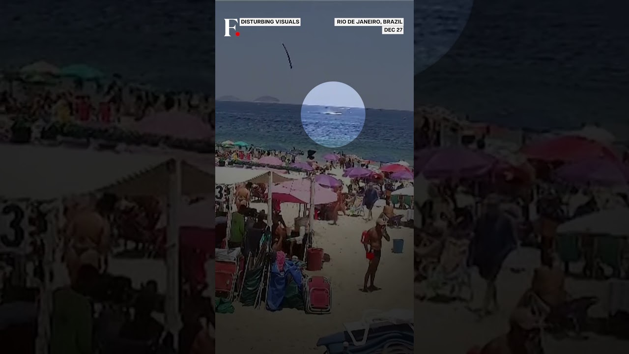 Watch: Ultralight Plane Crashes Into Sea Off Brazil's Copacabana Beach | N18G