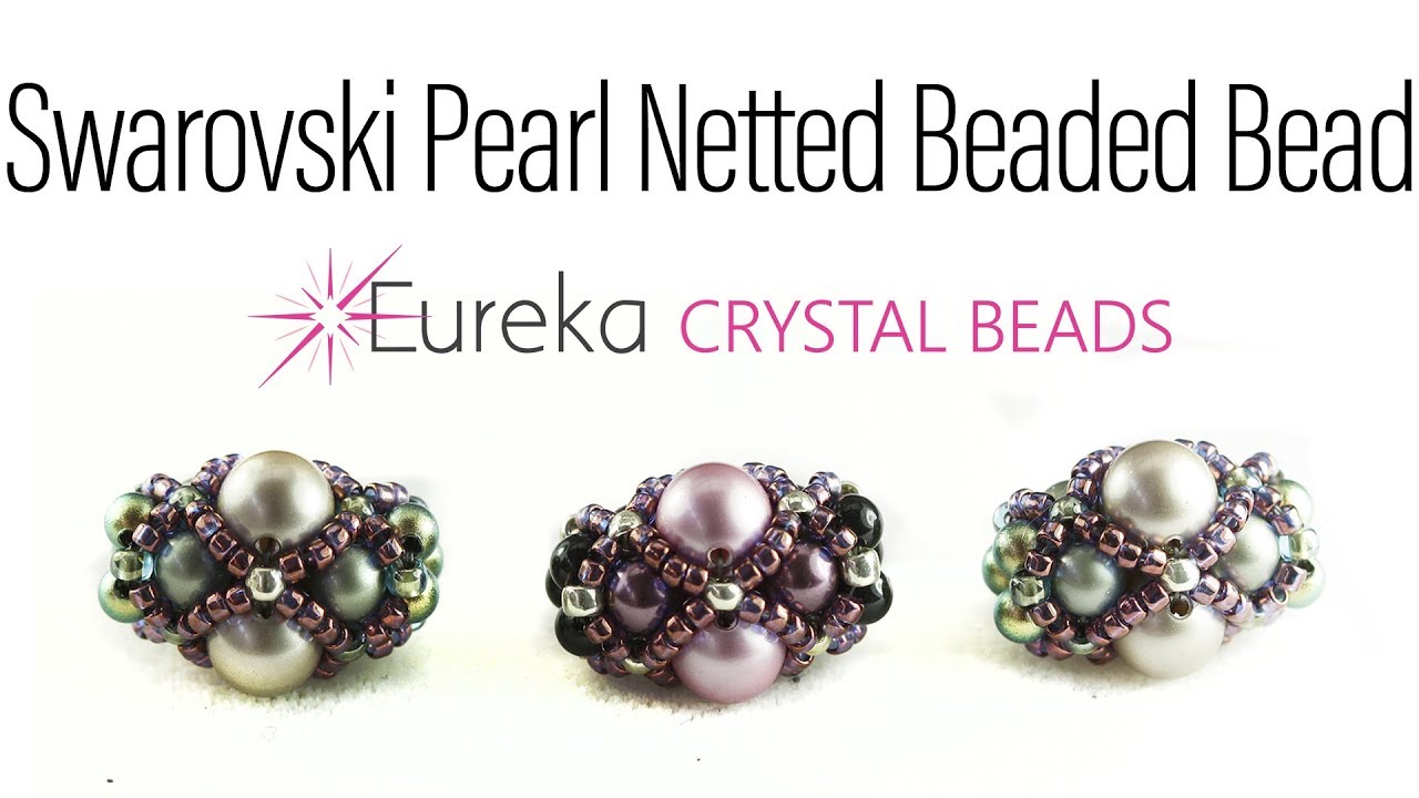 Трубчатая сетчатая бусина с жемчугом Swarovski!