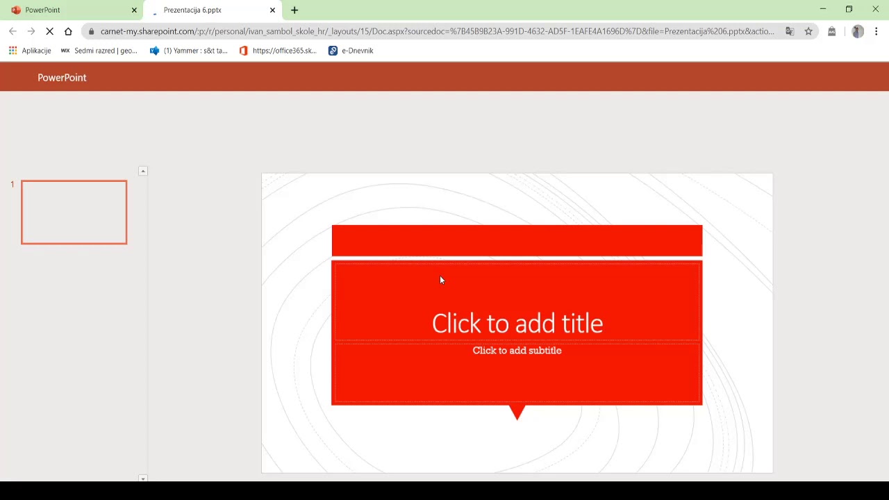 Kako poslati prezentaciju na Yammer