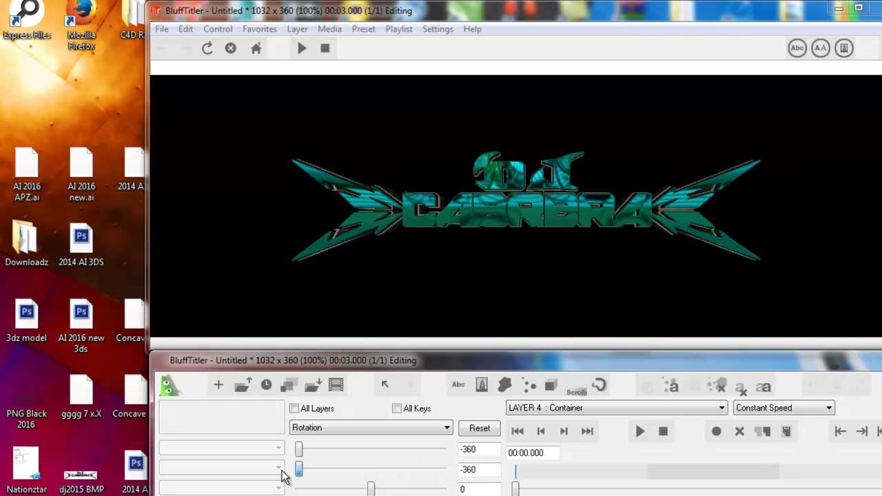 Como ponerle brillo a un logo con textura Environment 2016