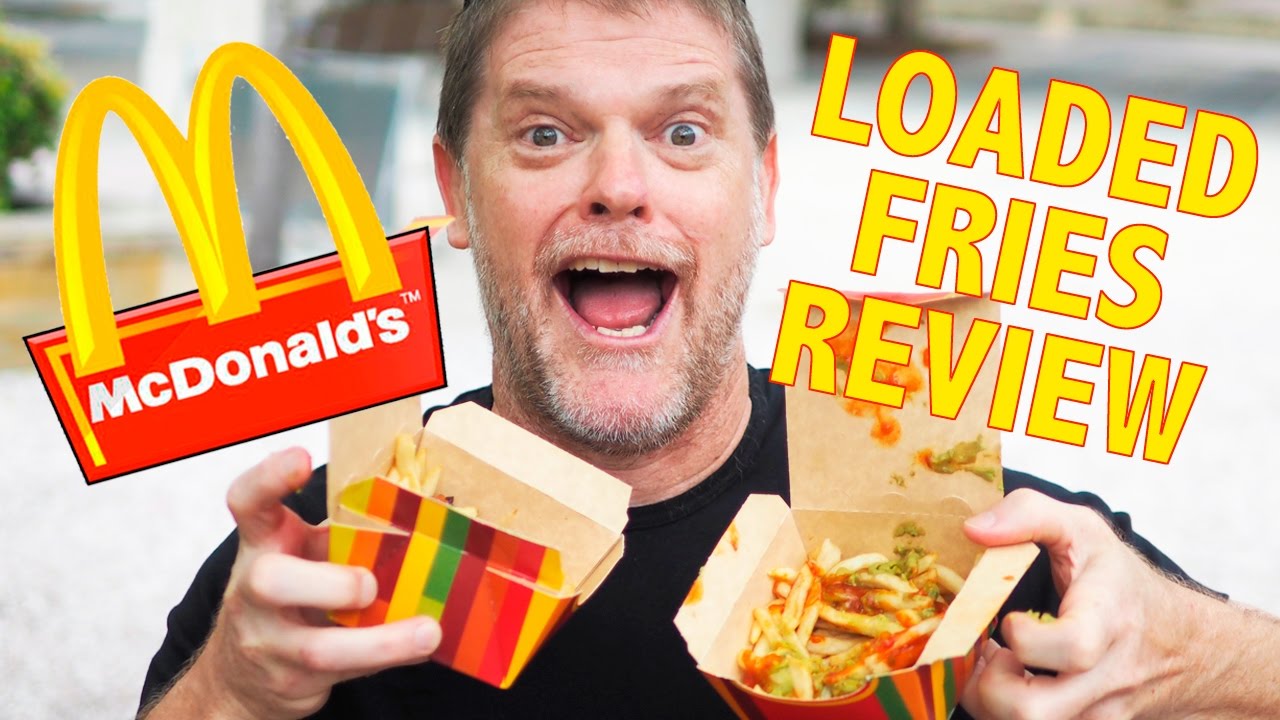 McDonalds LOADED FRIES FOOD REVIEW - FAST FOOD FRIDAY - Greg's Kitchen