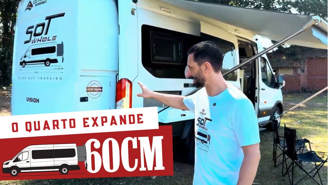 TRANSFORMAMOS uma FORD TRANSIT em MOTORHOME com SLIDE OUT TRASEIRO - Conheça nosso modelo Vision