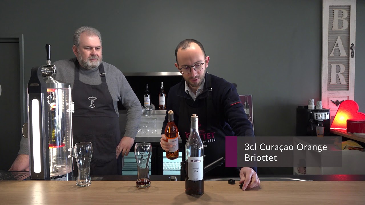 Briottet - Cocktail Le Reconfortant avec la Liqueur de Café et le Curaçao Orange Briottet
