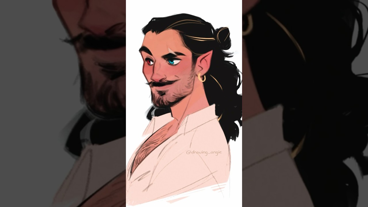 Happy 5 years to our dnd campaign my handsome little bard😘 #dnd #artist #fantasy #drawing
