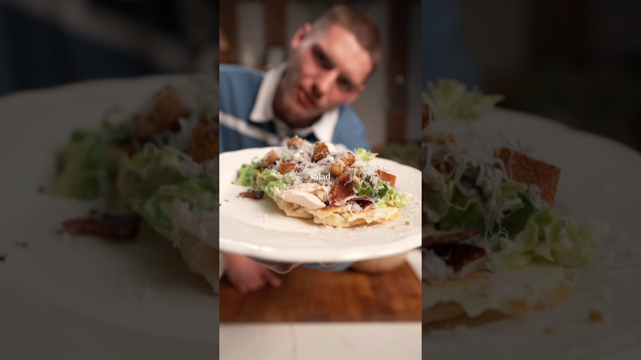 Chicken Caesar Salad Flatbread