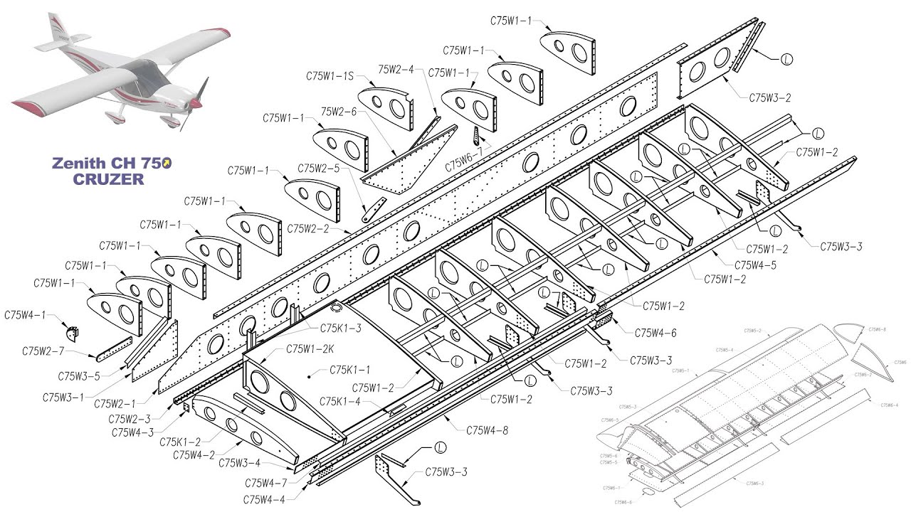 Сборка самолета Zenith CH 750 Cruzer: Часть первая: Внутренняя сборка крыла