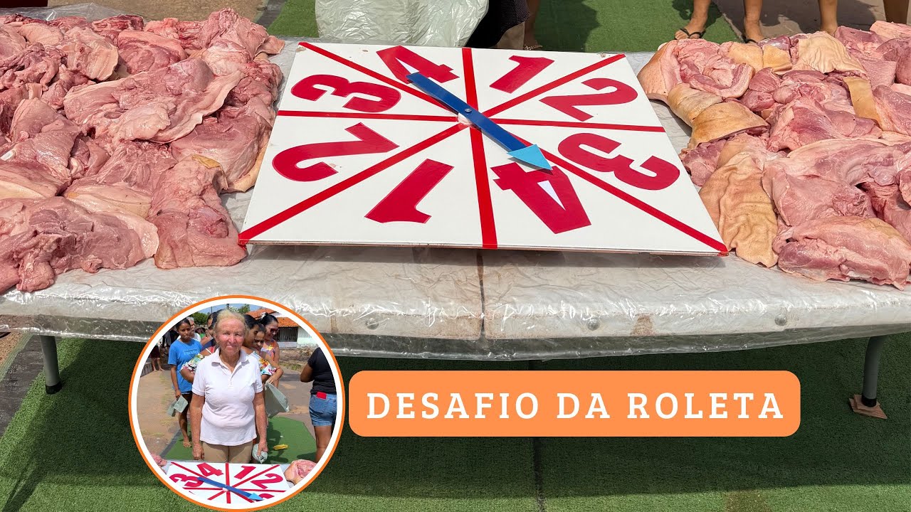 DESAFIO NO INTERIOR: GANHE CARNE DE PORCO NA ROLETA DA SORTE!