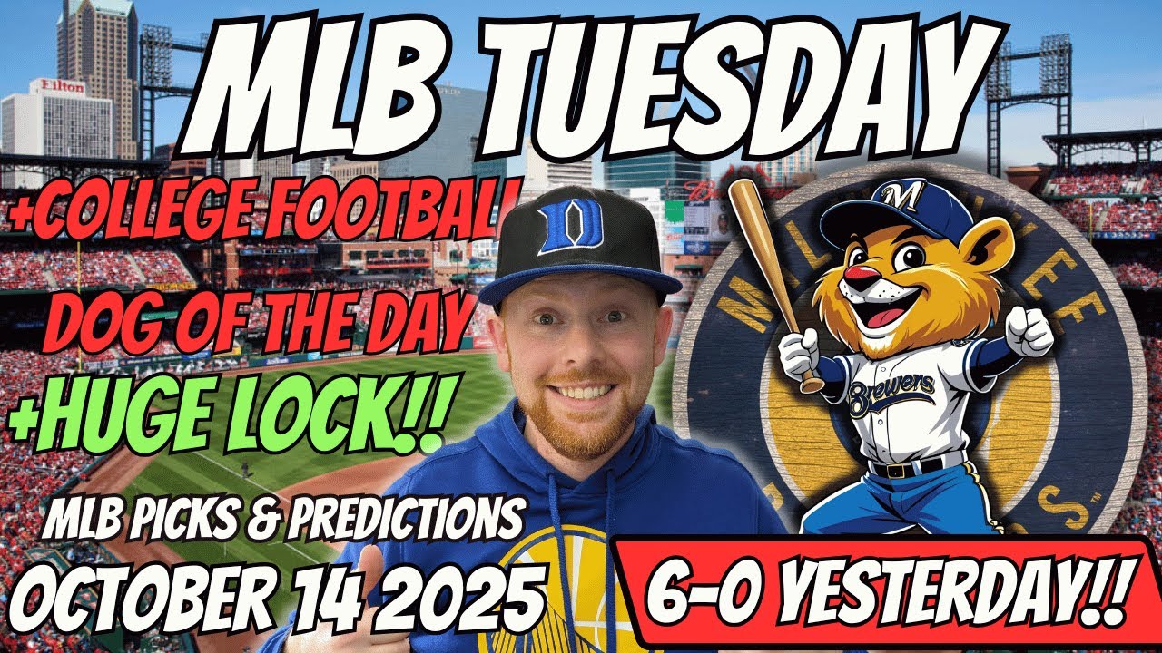 Dodgers vs Brewers MLB Picks Today Tuesday 10/14/2025 | Free MLB Best bets, Predictions Player Props