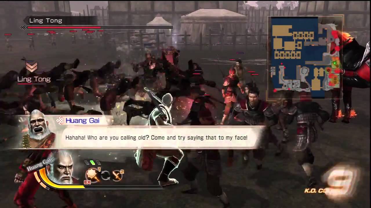 Huang Gai Legendary Battle 1 Hard Wu Conquest Gameplay Video Dynasty Warriors 7 PS3