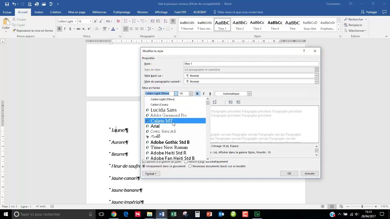 Logiciel Word : Comment modifier les styles ?