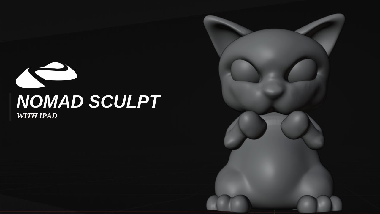 Sculpting a Sad Cat with Nomad Sculpt