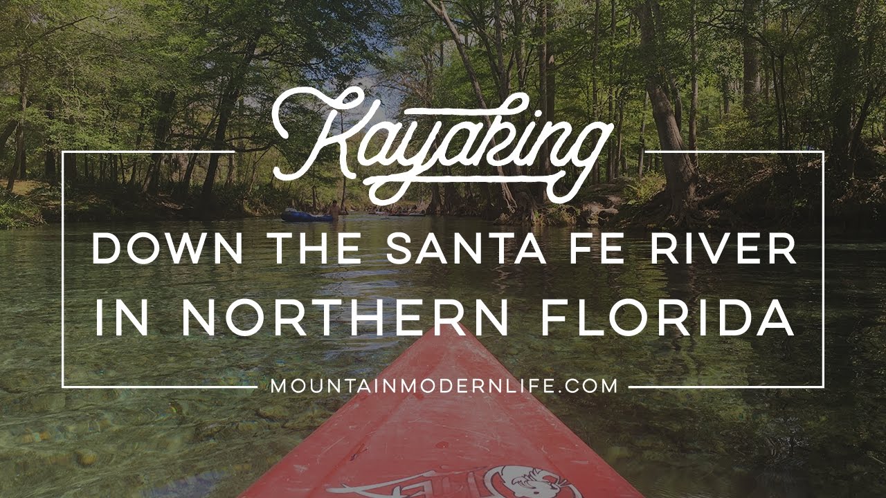Kayaking On the Santa Fe River in Northern Florida
