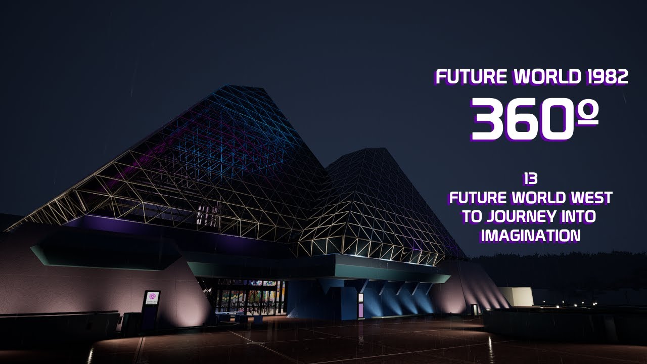13. Rainy Evening 1982 Future World West to Journey into Imagination (360&ordm; 8k)