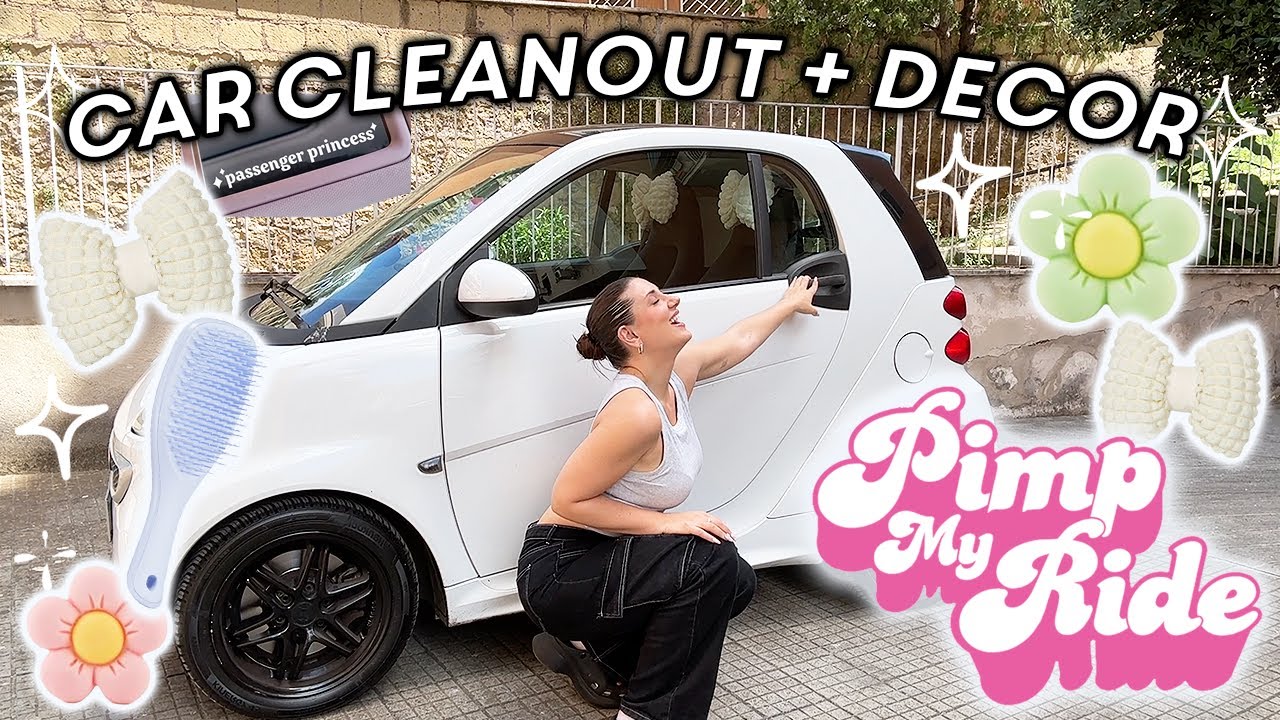 PULISCO & DECORO la mia macchina 🚙 *PIMP MY RIDE* smart fortwo vlog