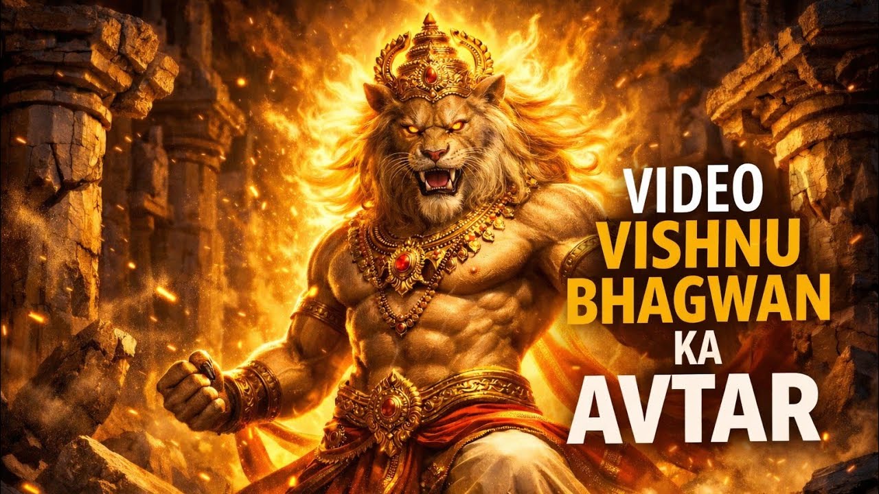 Narasimha Avatar – शत्रु विनाशक रूप🙏 #bhakti #narasimhasongs 🎵 #video 