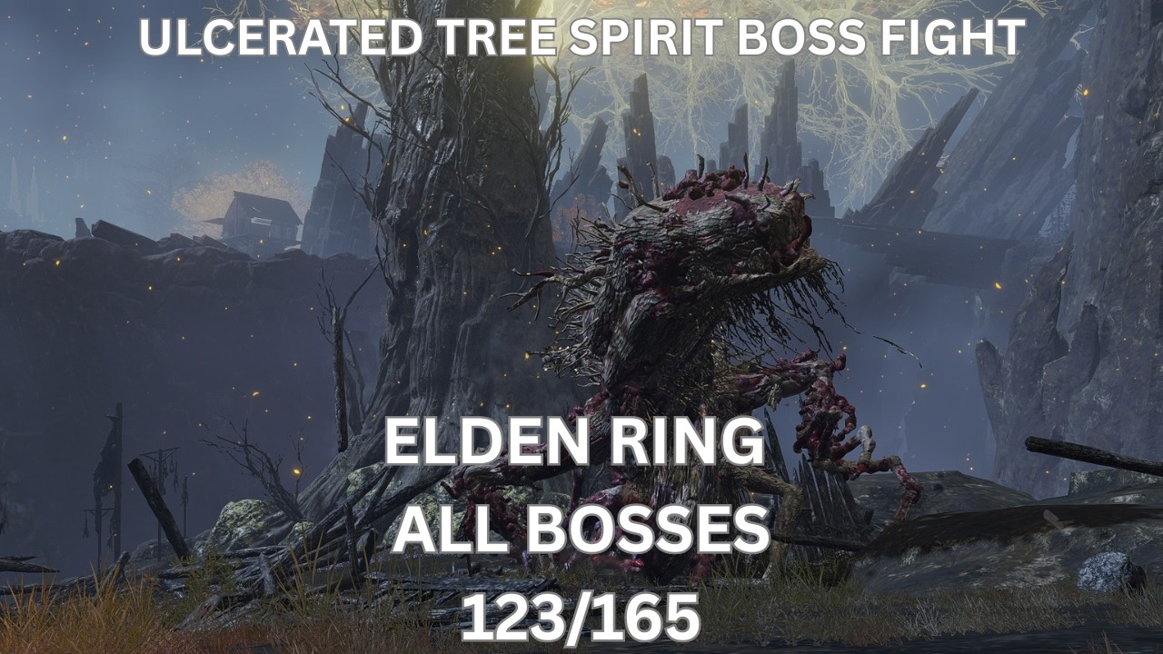 Elden ring - Mount Gelmir Ulcerated Tree Spirit Boss Fight
