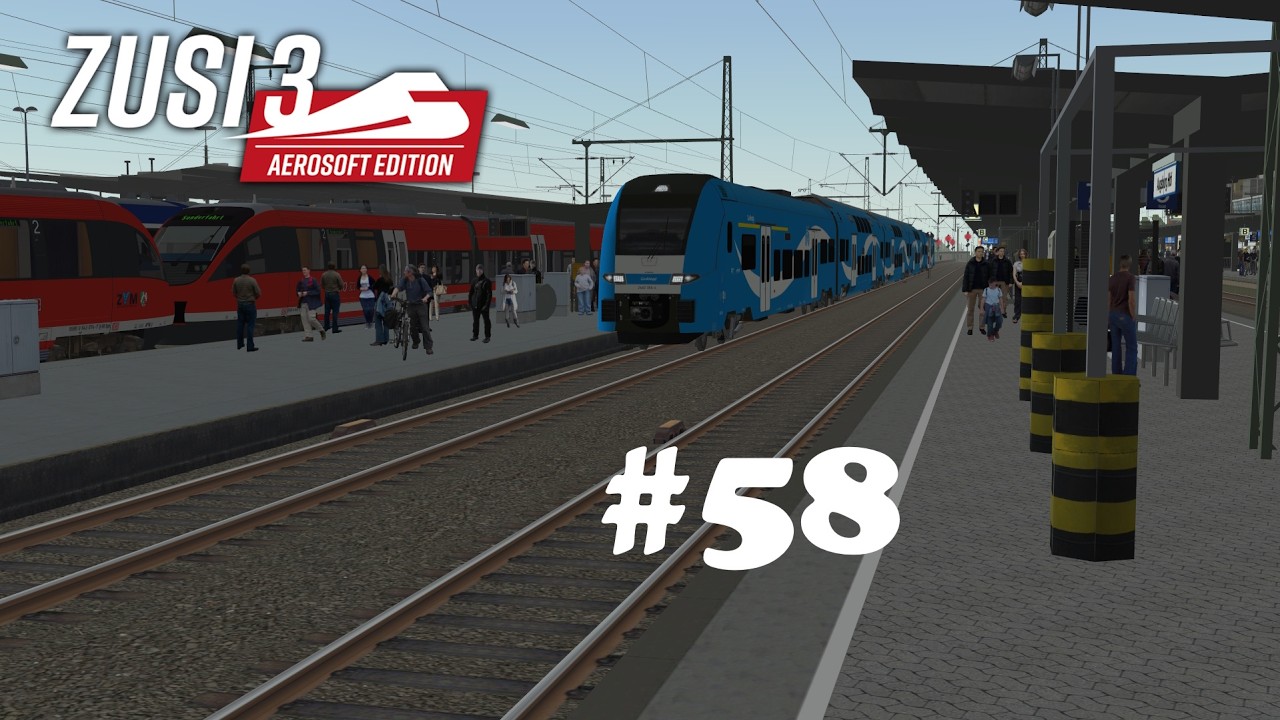Zusi 3 Führerstandsmitfahrt #58 RB 877(57063)  - BR 462- Donauwörth-München Hbf