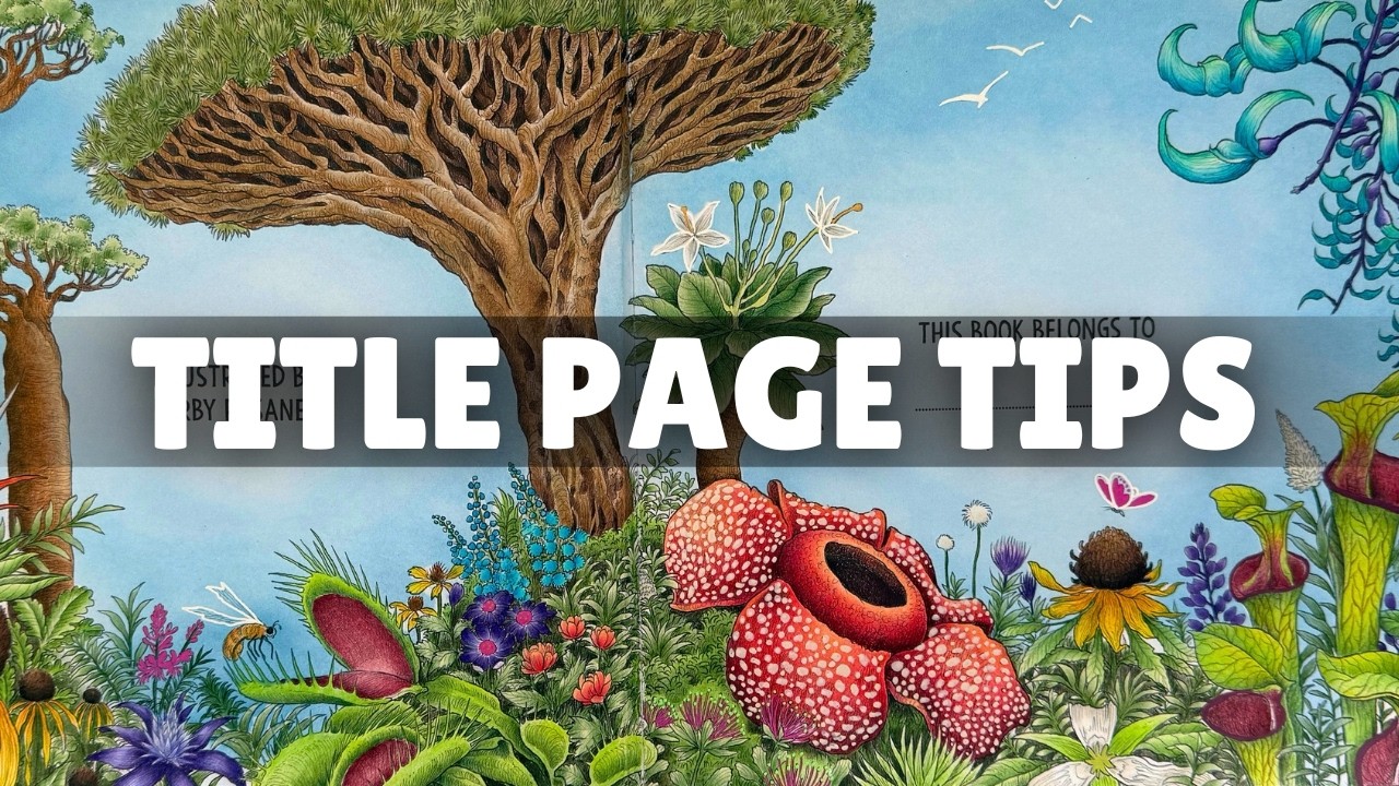 Retrospective Coloring Tutorial || How I Approach Title Pages (Kerby Rosanes' Fragile World)