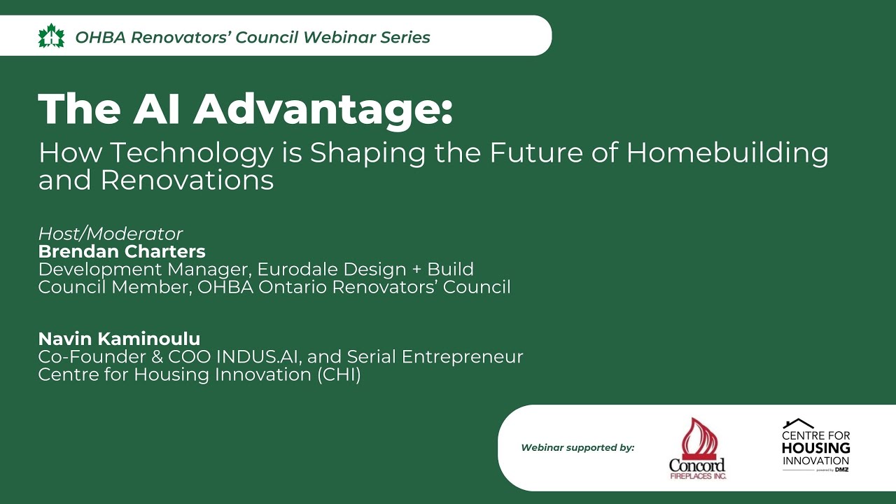 ORC Webinar: The AI Advantage - How Technology is Shaping the Future of Homebuilding and Renovations