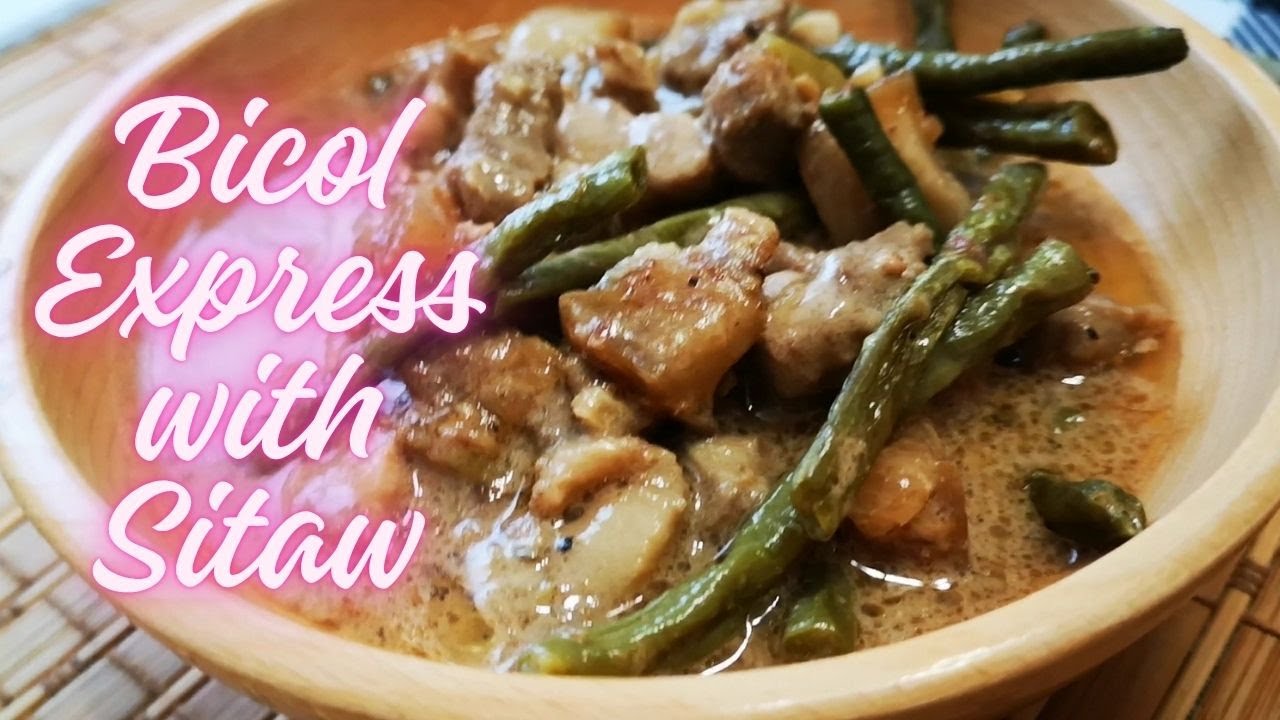 Bicol Express with Sitaw (Pagkaing Pinoy, Pinoy Recipe, Filipino Food)
