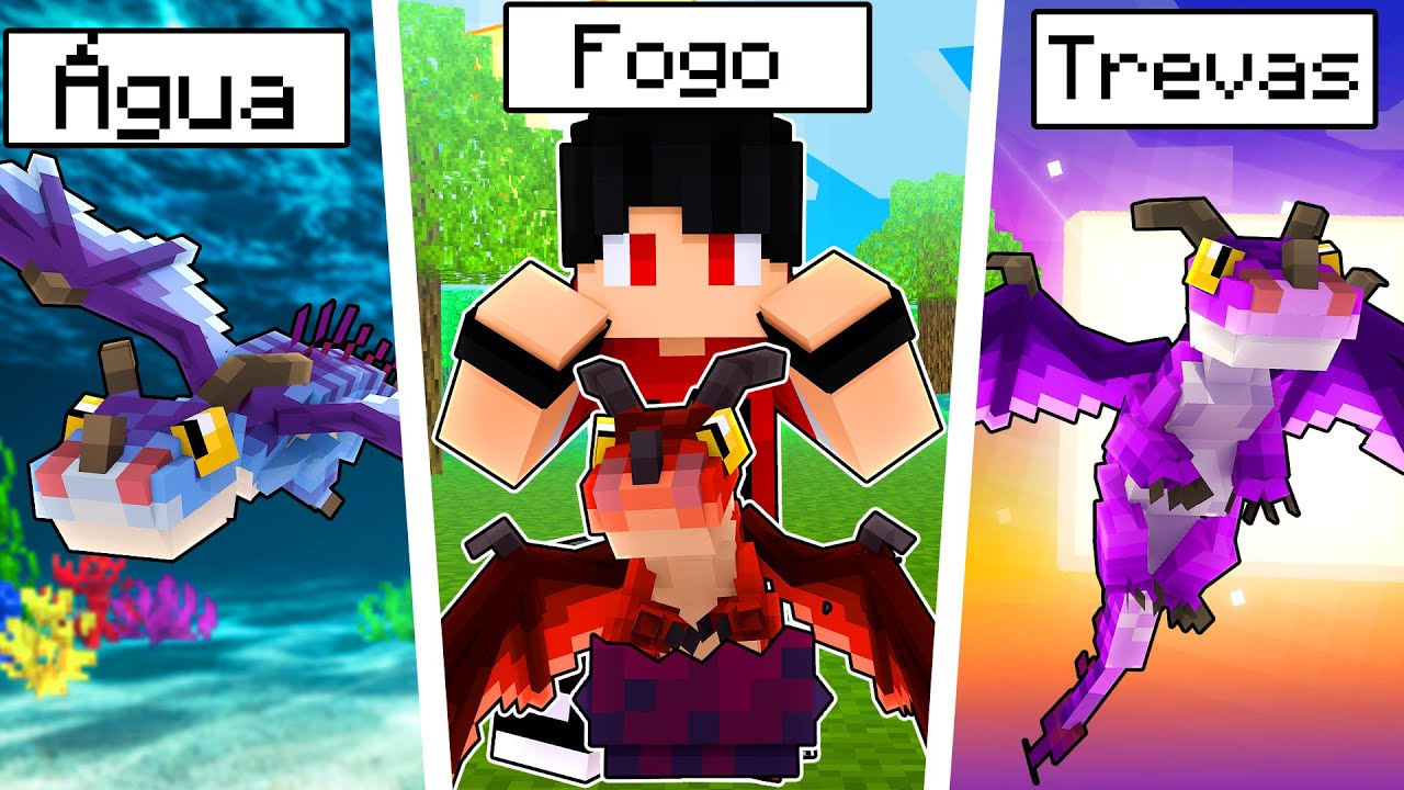 P3DRU criando BEBÊS DRAGÕES no Minecraft