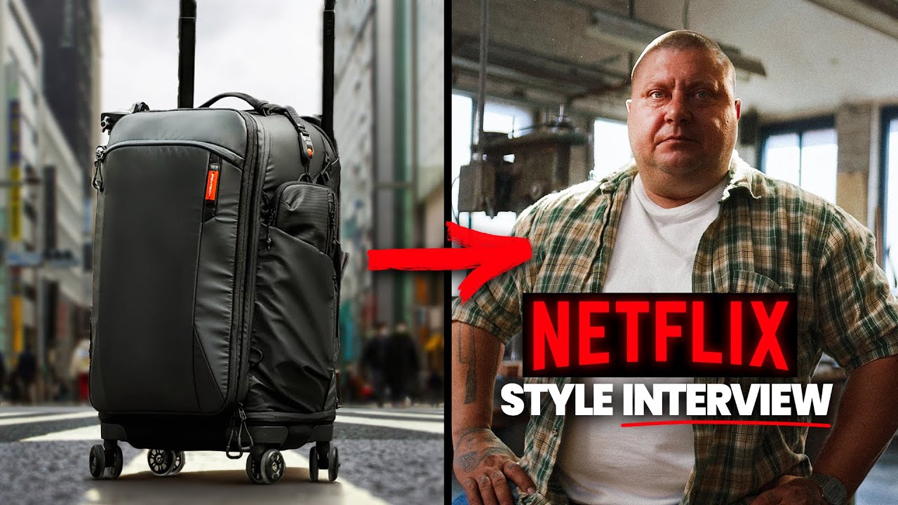 Сцена для интервью в стиле Netflix, которая помещается в одну сумку