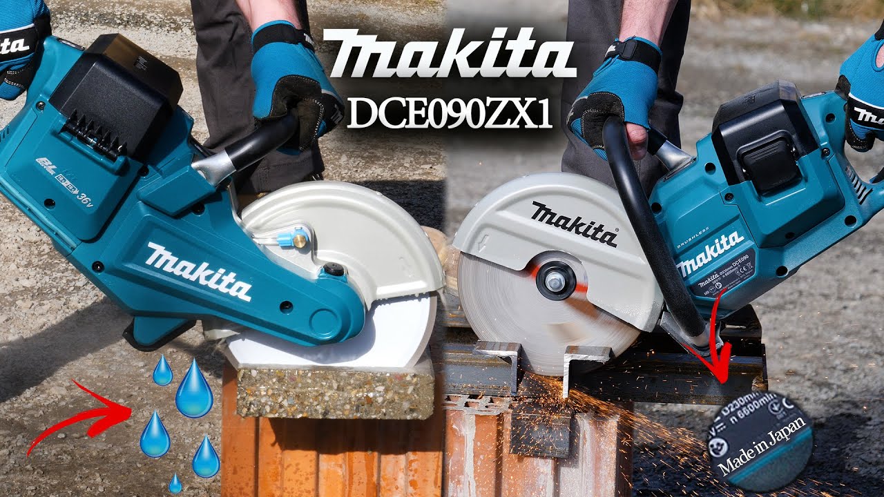 Drujba/Debitator beton si metal cu acumulator Makita DCE090ZX1 | Vezi acest videoclip!