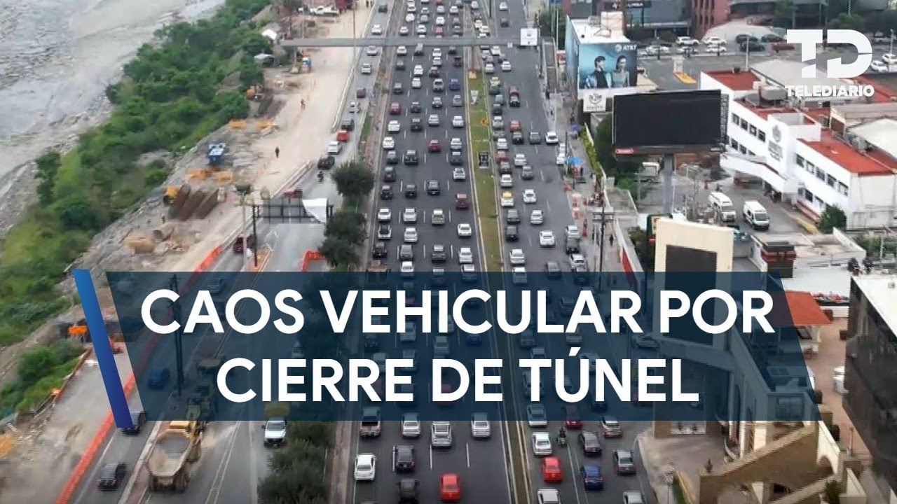 Cierran el Túnel de la Loma Larga y ocasiona intenso caos vehicular