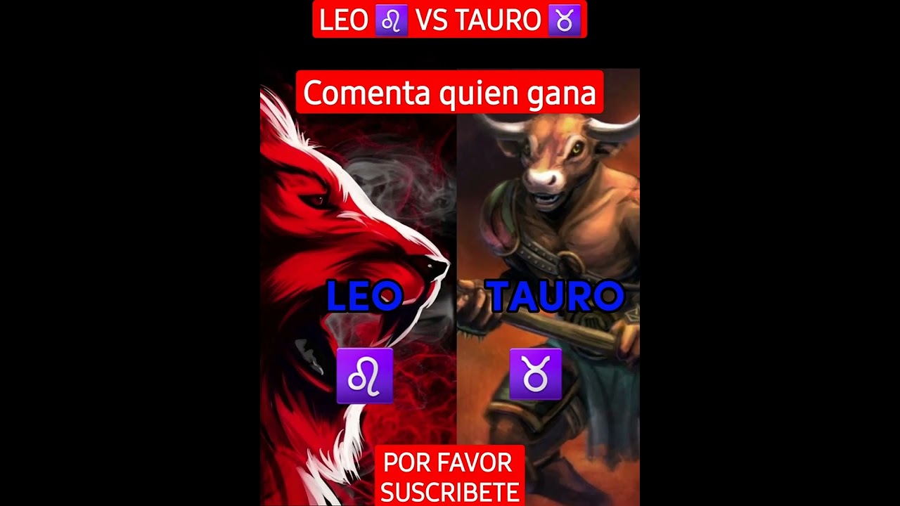 LEO ♌️ VS  TAURO ♉️#viral #shorts #youtube #garenafreefire #signosdelzodiaco #leo #tauro