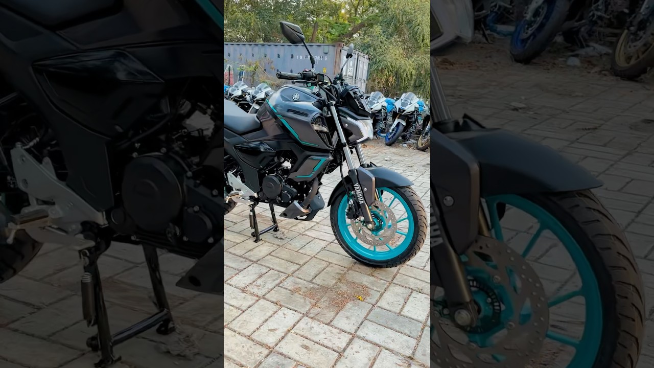 2025 All New Yamaha Fzs Hybrid Model Cyan Grey Colour ❤️🔥🤩💎