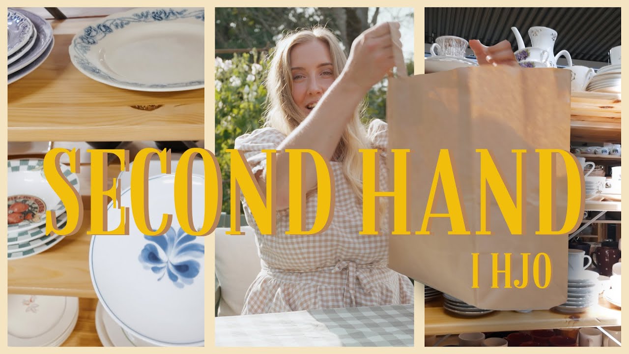 Häng med på Second Hand-trip till Hjo! + Haul