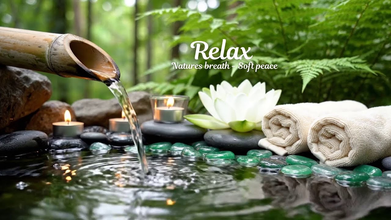 Healing Piano + Water Sounds 🌿 Relaxing Music for Stress Relief, Anxiety & Insomnia Deep Sleep