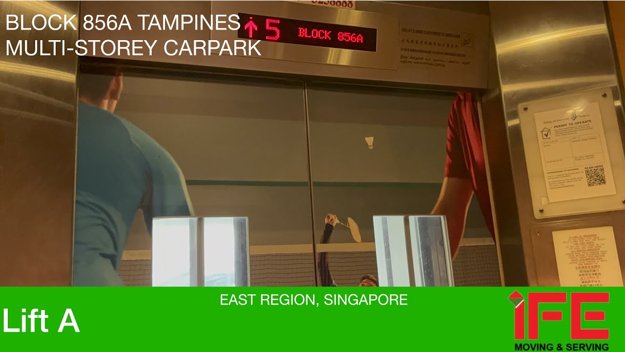 HDB Block 856A (MSCP) Tampines || IFE Elevator 🚘 