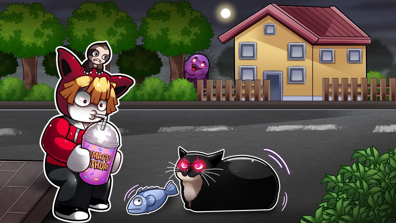 อย่าให้แมวกิน GRIMACE SHAKE ไม่งั้น!!! | Buy Food To Feed Your Cat Roblox