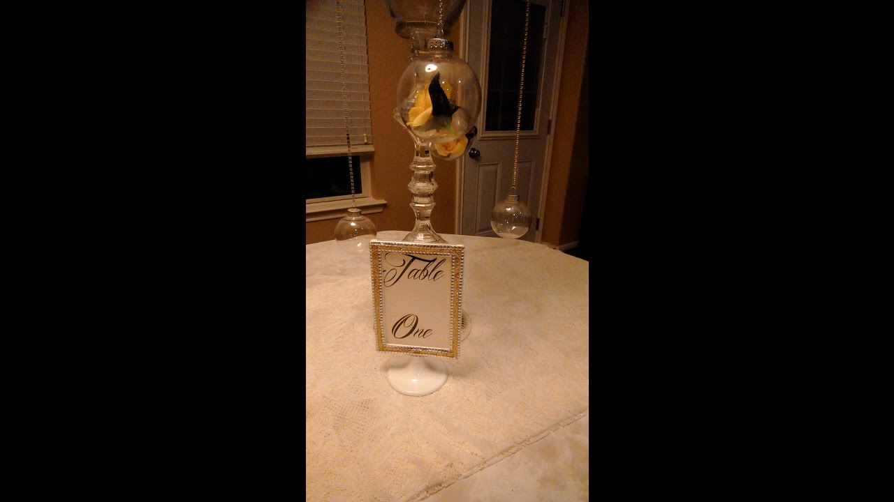 DIY Glam Wedding Table Numbers/Big Thanks to my Subscribers