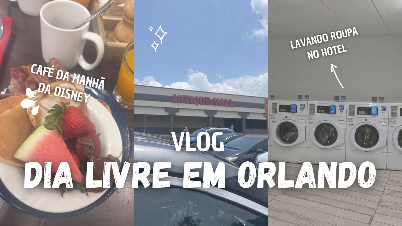 VLOG ORLANDO 2025 - CAFÉ DA MANHÃ no HOTEL DA DISNEY e ANTIQUÁRIO com ITENS DE COLECIONADOR