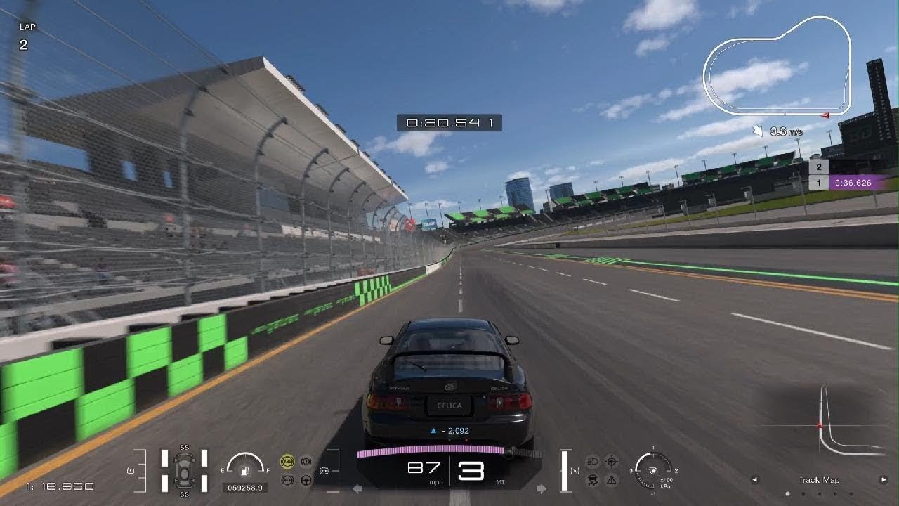Gran Turismo 7 - Toyota Celica GTFOUR ST205 ‘94 - Broad Bean Speedway Reverse (Non HDR)