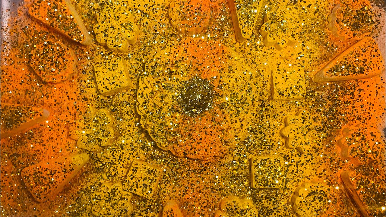 Orange Sunrise Surprise | ASMR | Chalk Crushing