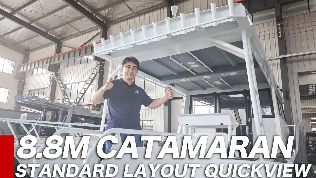 Gospelboats 8.8m Catamaran Fishing Boat | Standard Layout, Built forPerformance#catamarans #sailing