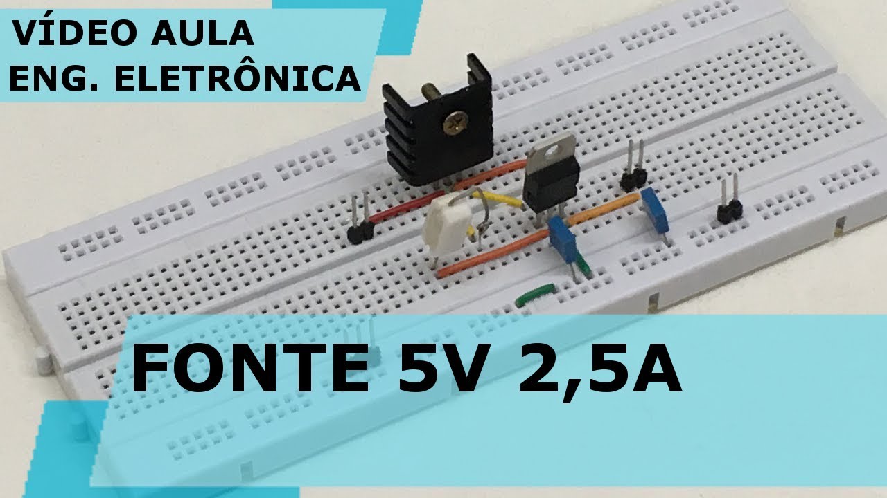 MONTE UMA FONTE DE 5V 2,5A (Bem Fácil) | Vídeo Aula #229